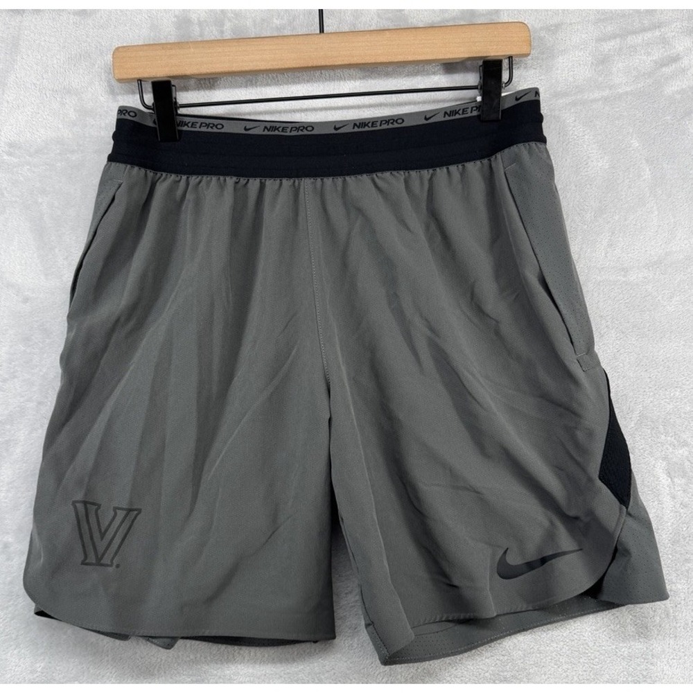 Nike Pro Villanova Wildcats Gray Training Shorts Team Issued Men's Size M NEW